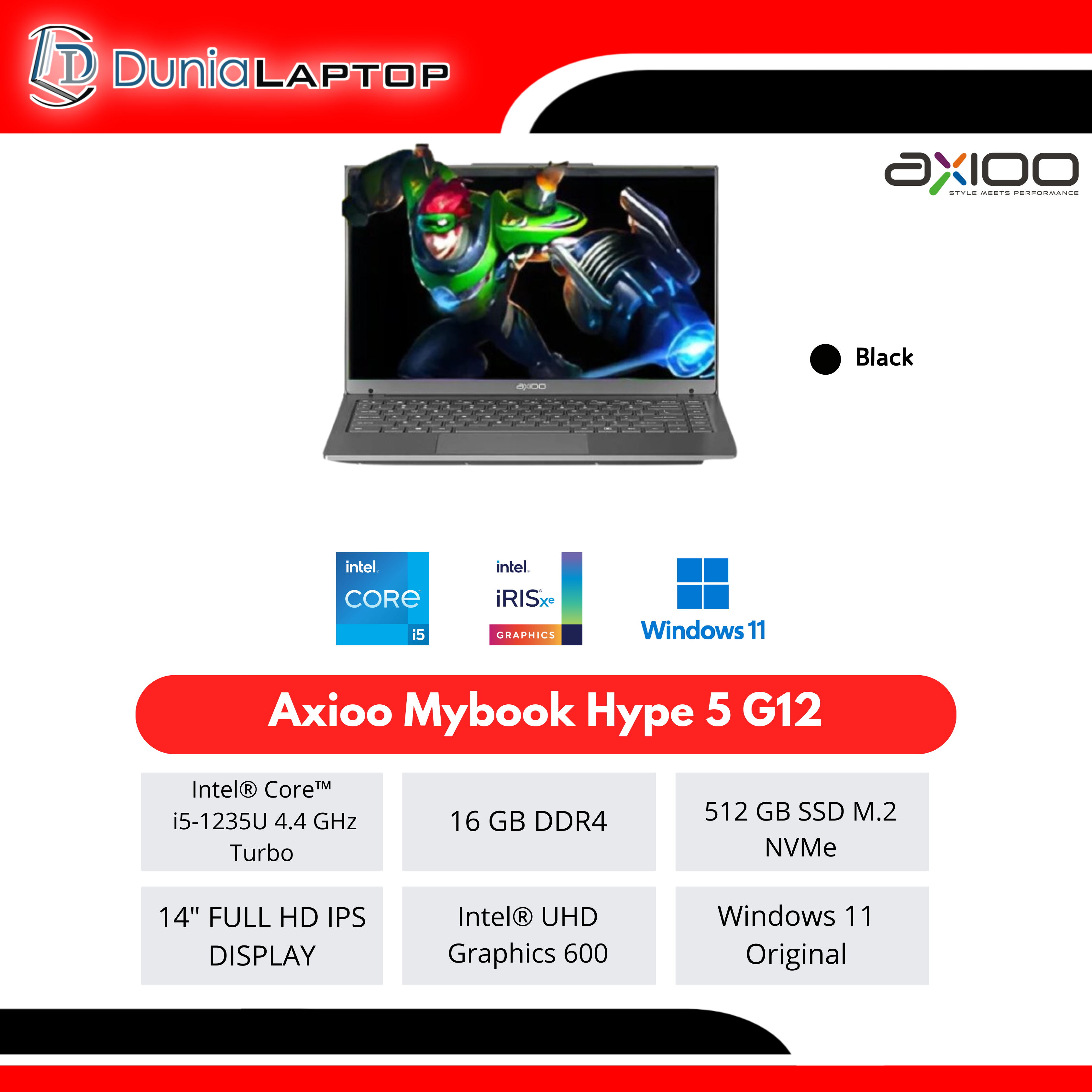 Axioo Mybook Hype 5 G12